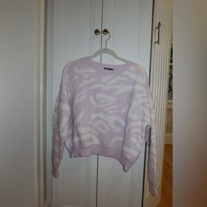 Purple/ White Sweater